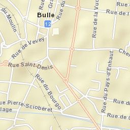 Bulle Street Map