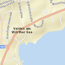 Velden am Wörther See Street Map