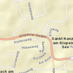 Sankt Kanzian am Klopeiner See Street Map