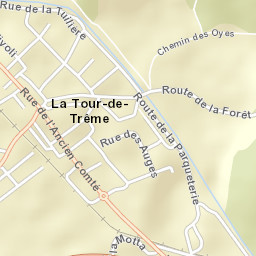 La Tour-de-Trême Street Map