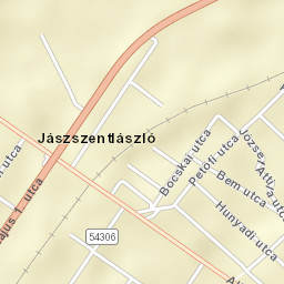Jászszentlászló Street Map