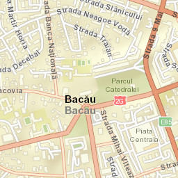 Municipiul Bacãu Street Map