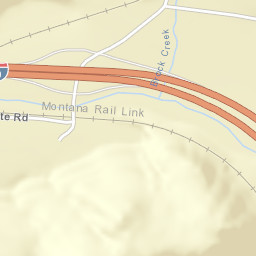 Phosphate Road & Interstate 90, Garrison Street Map