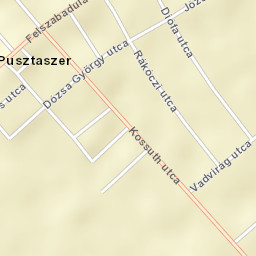 Pusztaszer Street Map