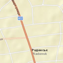 Radens’k Street Map