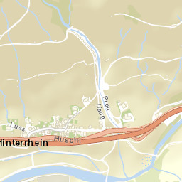 Hinterrhein Street Map