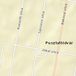 Pusztaföldvár Street Map