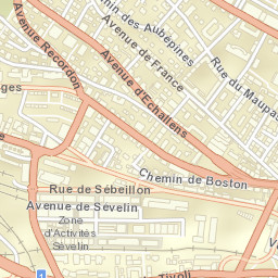 Lausanne Street Map