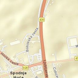 Spodnje Hoče Street Map