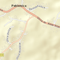 Peklenica Street Map