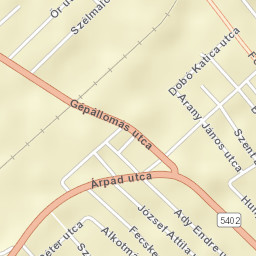 Kiskunmajsai Járás Street Map