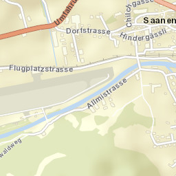 Saanen Street Map