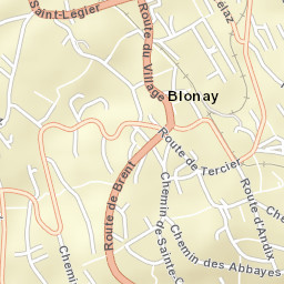 Blonay Street Map