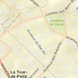 La Tour-de-Peilz Street Map
