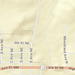 3rd Street Northeast, Harlowton, MT Street Map