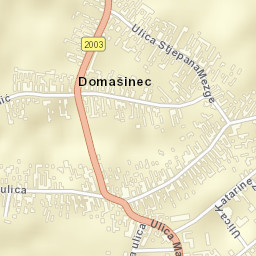 Domašinec Street Map