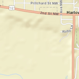 700-798 2nd Street Northwest, Harlowton Street Map