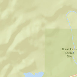 Ottawa National Forest Scenic Overlook Drive Street Map