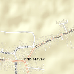 Pribislavec Street Map