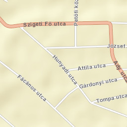 Hajós Street Map
