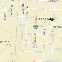 319 Main Street Deer Lodge MT Street Map