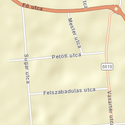 Nagybajom Street Map