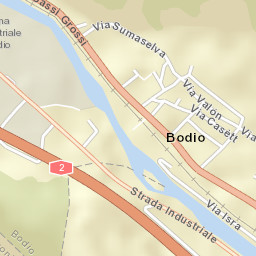 Bodio Street Map