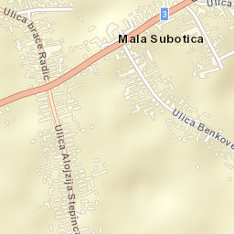 Mala Subotica Street Map