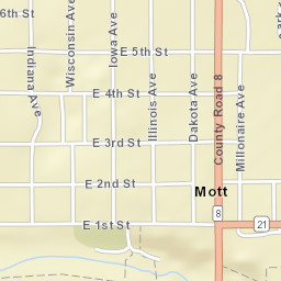 301-403 East 4th Street Mott ND Street Map