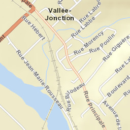 Vallée-Jonction Street Map