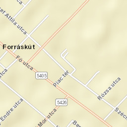 Forráskút Street Map