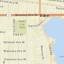 468-514 Lake Street Baker MT 59313 Street Map