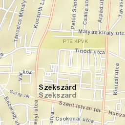 Szekszárd Street Map