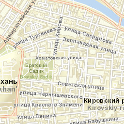 Astrakhan Street Map