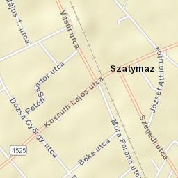 Szatymaz Street Map