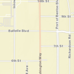 9th Street, Richland, WA 99354, America Street Map