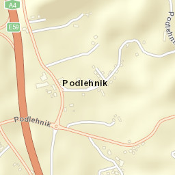 Podlehnik Street Map