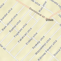 Üllés Street Map