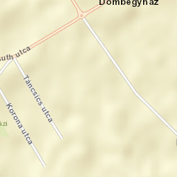 Dombegyház Street Map