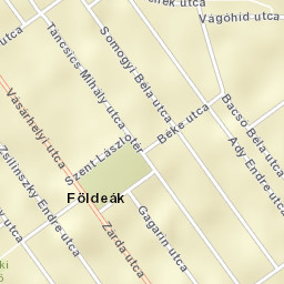 Földeák Street Map