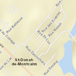Saint-Donat-de-Montcalm Street Map