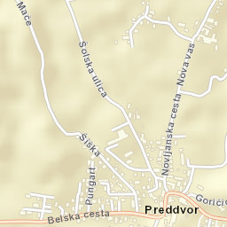Preddvor Street Map