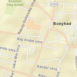 Bonyhád Street Map