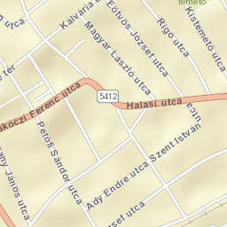 Jánoshalma Street Map