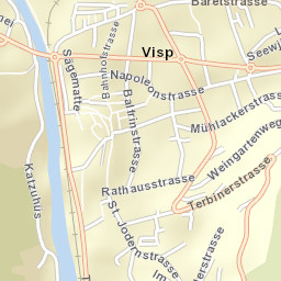 Visp Street Map