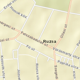 Ruzsa Street Map