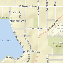 197-293 South Lakeside Drive, Fergus Falls Street Map