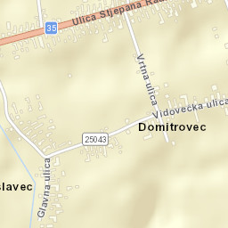 Vidovec Street Map
