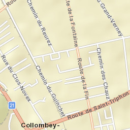 Collombey Street Map