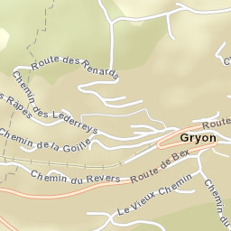 Gryon Street Map